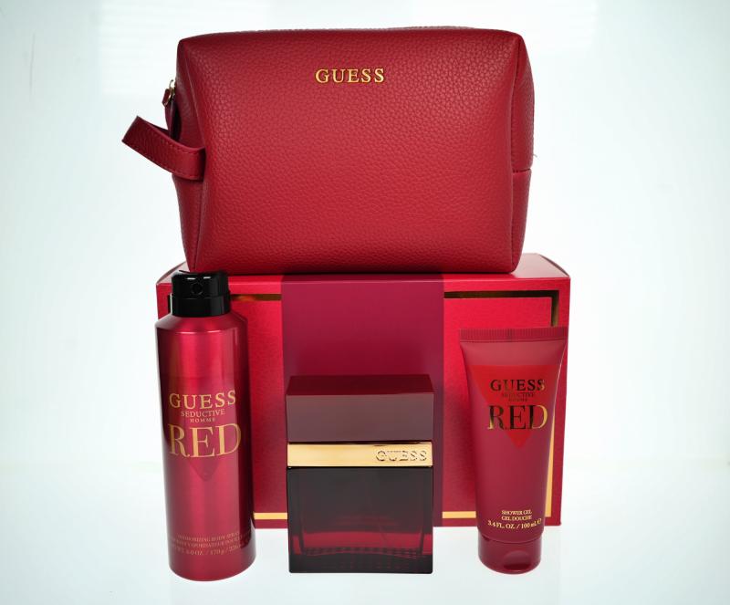 GUESS SEDUCTIVE RED(M)(HB)(LI FREE)4PC By For MEN