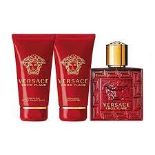 GIFTSET VERSACE EROS FLAME BY VERSACE 3 PCS VERSACE EROS FLAME 1 By VERSACE For M